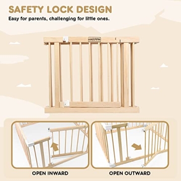 HARPPA Baby Playpen - Safe and Stylish Baby Fence