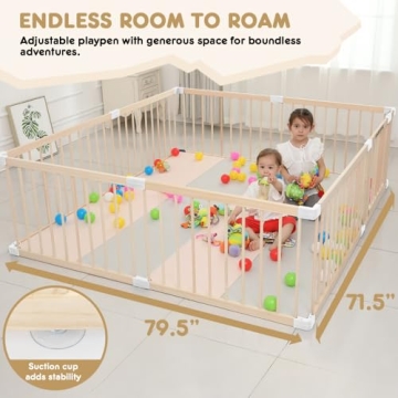 HARPPA Baby Playpen - Safe and Stylish Baby Fence