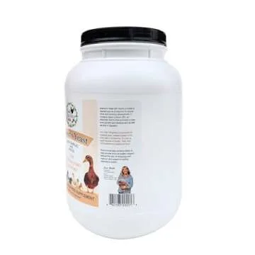 Fresh Eggs Daily Brewer's Yeast with Garlic Powder and Niacin for Ducks Ducklings Feed Supplement Vitamins for Backyard Chickens 5LB