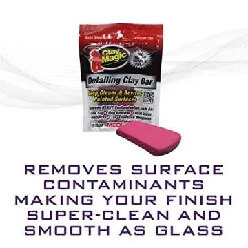 Evercoat Auto Magic Clay Magic - Red Clay Bar for Glass, Chrome, Fiberglass and More - Medium - 200 ...