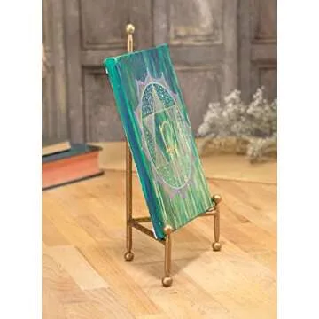 Red Co. Gold Decorative Tripod Easel for Art Display