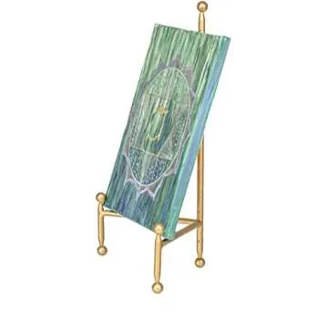 Red Co. Gold Decorative Tripod Easel for Art Display