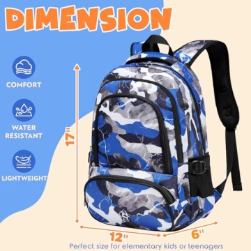 Durable BLUEFAIRY Kids Backpack for School Adventures