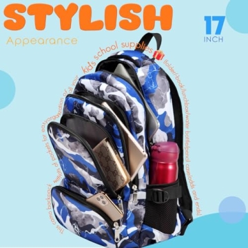 Durable BLUEFAIRY Kids Backpack for School Adventures