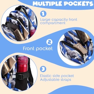 Durable BLUEFAIRY Kids Backpack for School Adventures