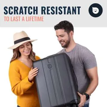 Aerotrunk Airline Approved Carry On Luggage - Lightweight Hard Shell Suitcase with Spinner Wheels, TSA Lock - Carry-On 23" Black