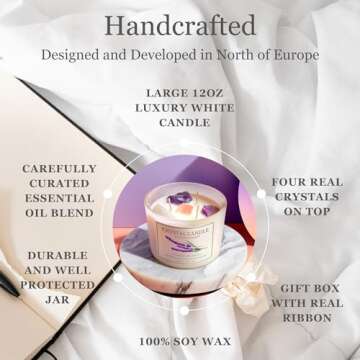 FunkyFrankie® Extra Large Crystal Candle - Gift for Women