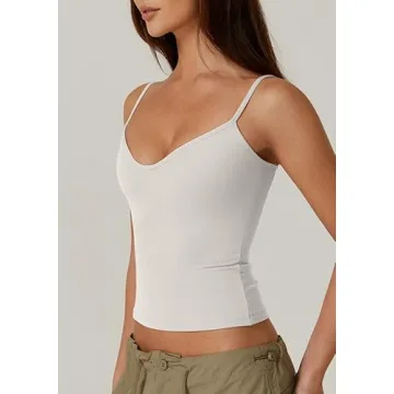 Stylish QINSEN Bodycon Spaghetti Strap Tank Top for Summer