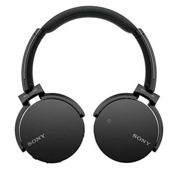 Sony MDRXB650BT/B Extra Bass Bluetooth Headphones, Black, Medium