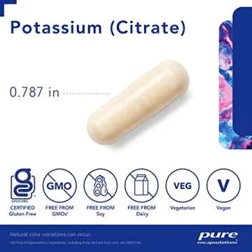 Pure Encapsulations Potassium Citrate - Essential Electrolyte Support