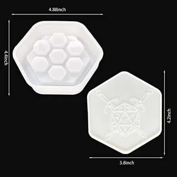 7 Shapes Dice Molds for Epoxy Resin Casting