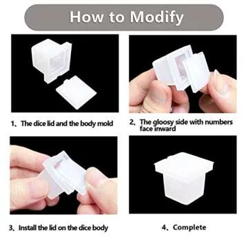 7 Shapes Dice Molds for Epoxy Resin Casting