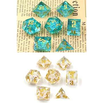 7 Shapes Dice Molds for Epoxy Resin Casting