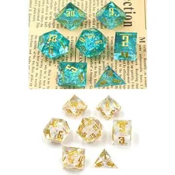 7 Shapes Dice Molds for Epoxy Resin Casting