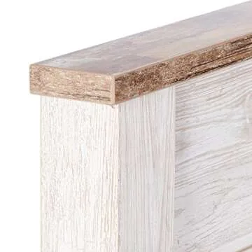 Signature Design by Ashley Willowton Cottage Farmhouse Panel Headboard ONLY, King/California, Whitewash