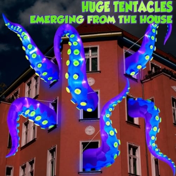 16FT Giant Halloween Inflatables Octopus Tentacles