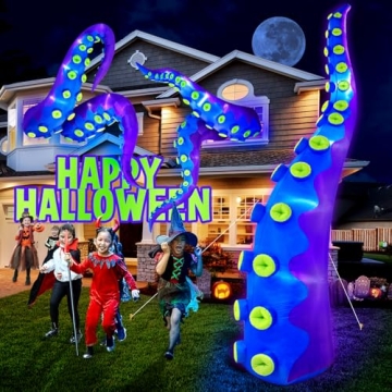 16FT Giant Halloween Inflatables Octopus Tentacles