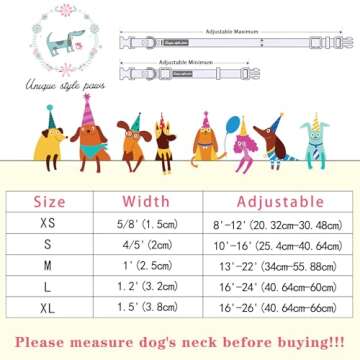 Unique style paws Easter Day Dog Collar Plastic Buckle Collar with Pendant Blue Sports Rabbit Ball Egg Puppy Collars Gift for Small Medium Large Boys Girls Dogs