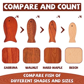 Magnetic Wooden Fishing Game for Toddlers and Kids