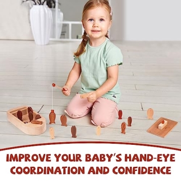 Magnetic Wooden Fishing Game for Toddlers and Kids
