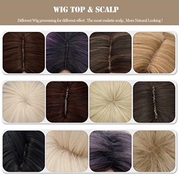 Cying Lin Short Bob Green Wig Ideal for Halloween and Cosplay