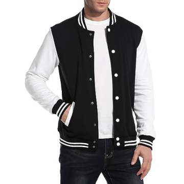 COOFANDY Varsity Baseball Jacket for Stylish Comfort