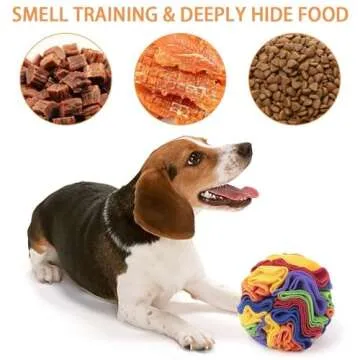 DONGKER Interactive Snuffle Ball for Small Dogs