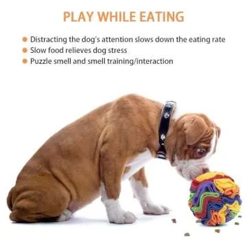 DONGKER Interactive Snuffle Ball for Small Dogs