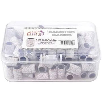 100 Professional Nail Sanding Bands for Manicure & Pedicure