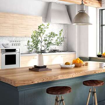 Mokylor 3Pcs Artificial Plant Leaves Bunches, 43.3 Inch Nandina Domestica Faux Greenery Branches Stems Leaves Spray Plastic Plants Branches for Vase Floral Arrangement Bouquets Greenery Decor