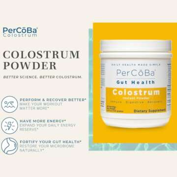Colostrum Supplement for Gut Health, Bloating, Hair Growth, Muscle Recovery, Immune Support - Unflav...