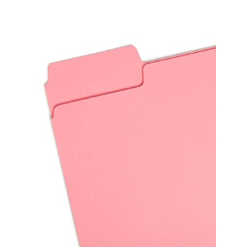 Smead SuperTab Oversized File Folders Dark Pink 12-Pack