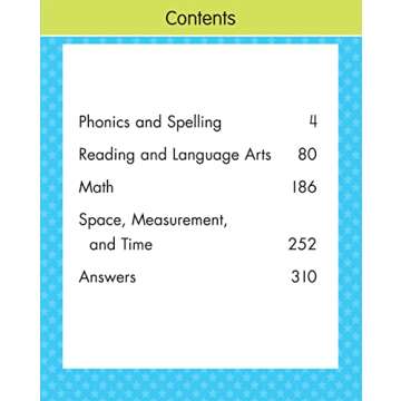First Grade Big Workbook Ages 6 - 7: 220+ Activities, Phonics, Spelling, Reading, Language Arts, Math, Space, Measurement and Time (Gold Stars Series)