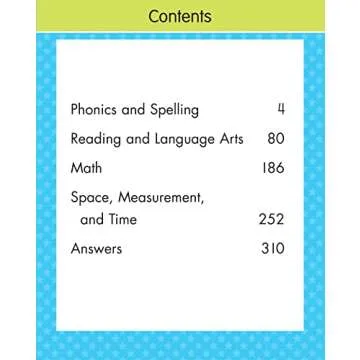 First Grade Big Workbook Ages 6 - 7: 220+ Activities, Phonics, Spelling, Reading, Language Arts, Math, Space, Measurement and Time (Gold Stars Series)