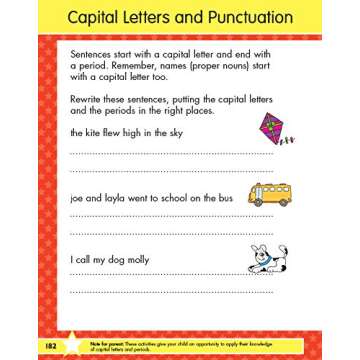 First Grade Big Workbook Ages 6 - 7: 220+ Activities, Phonics, Spelling, Reading, Language Arts, Math, Space, Measurement and Time (Gold Stars Series)