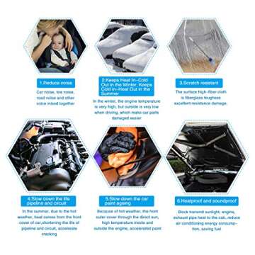 uxcell 197mil 6.4sqft Exhaust Muffler Heat Sound Deadener Insulation Mat Pad Waterproof 40x24 Inches for Automotive