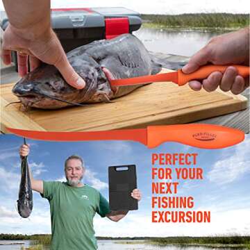Flex Fillet Fishing Cutlery Set with Knives and Case