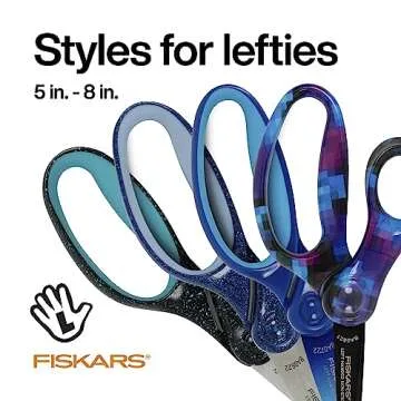 Fiskars Left-Handed Student Scissors - Crafting Made Easy
