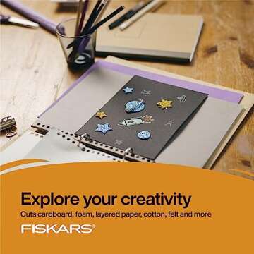 Fiskars Left-Handed Student Scissors - Crafting Made Easy