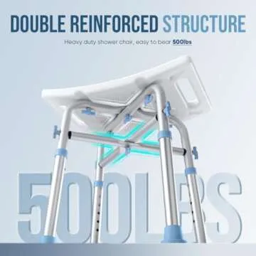 OasisSpace Heavy Duty Shower Chair for Comfortable Bathing