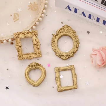 Fengligoo Antique Mini Gold Picture Frames for Crafts