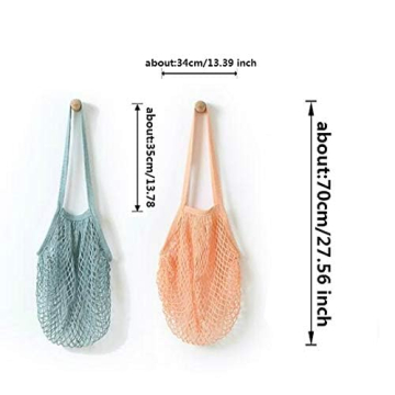 Portable Reusable Grocery Bags Eco-Friendly Cotton Mesh