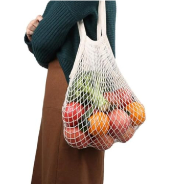 Portable Reusable Grocery Bags Eco-Friendly Cotton Mesh