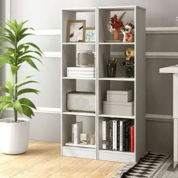 Tangkula 5-Tier Open Bookshelf with Anti-toppling Device