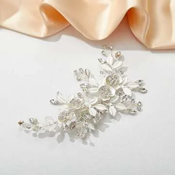 SWEETV Rhinestone Bridal Hair Comb – Elegant Wedding Accessory