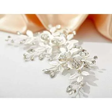 SWEETV Rhinestone Bridal Hair Comb – Elegant Wedding Accessory