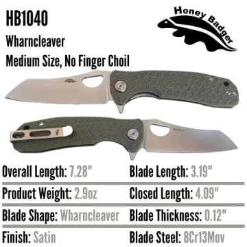 Honey Badger Pocket Knife - Everyday Carry & Tactical Tool