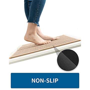 Non Skid Washable Kitchen Rugs and Mats | Elegant & Durable