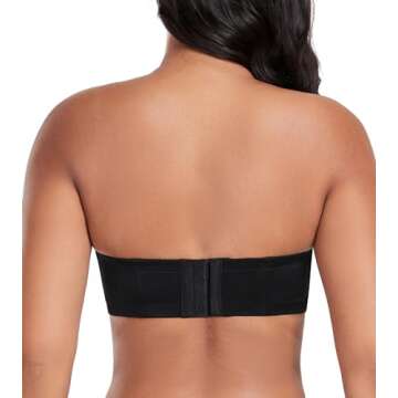 DotVol Women's Multiway Strapless Bra - Full Figure Underwire Contour Beauty Back