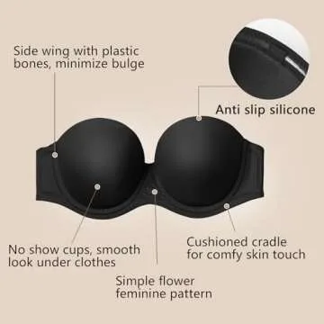 Ultimate DotVol Strapless Bra - Comfort and Style